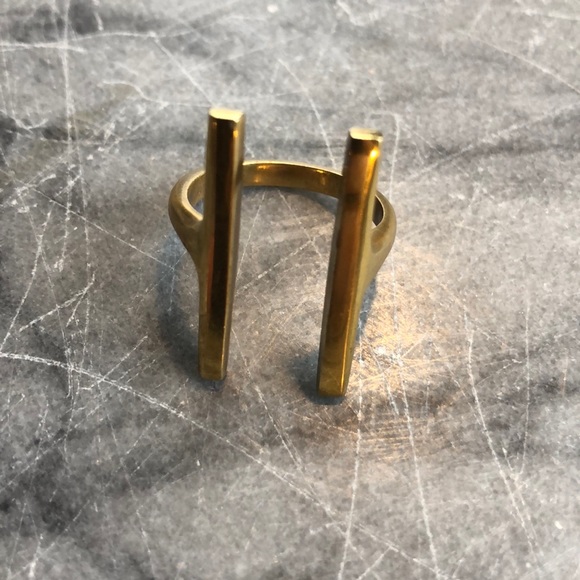 Metal open-front ring, adjustable size! - Picture 2 of 3